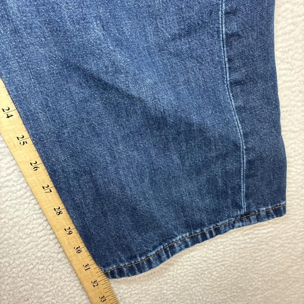 Levis‎ 569 Loose Straight Jeans Men 36x32 Blue Faded Skater Baggy Whiskered